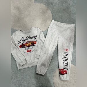 Toddler boy Lightening McQueen sweat outfit 5T